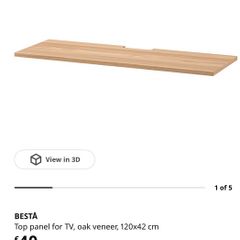 Besta oak top panels 120cm discontinued by ikea