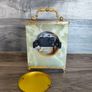 Vintage Mantel Clock Onyx Azizoff 1970s Marble Quartz Brass Shelf Desk Carriage Battery Powered Clock Made in England/ West Of Germany Untested Parts Or Repair Image 9