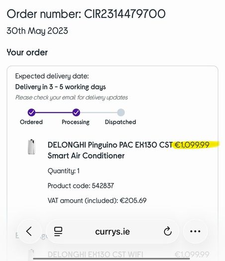DeLonghi Portable Air Conditioning