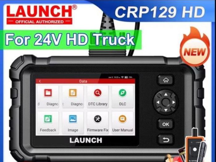 Launch 129HD Diagnostic for  coaches ,machinery, diggers, plants, dumpers, commercial truck 24v