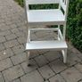 White Wooden Montessori Toddler Learning Tower  Kitchen Helper Stool Great Condition Image 2