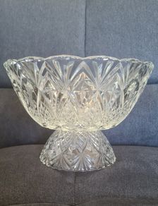 Pineapple Vintage Pedestal Bowl France