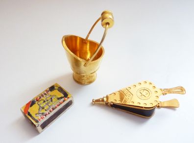 Vintage dolls house fireside bundle