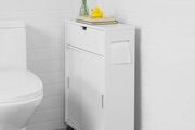 Bathroom Cabinet Narrow space saving   Storage Unit Side Cabinet Multipurpose Storage Toilet Cabinet