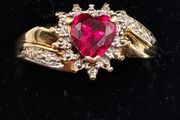 Vintage 9ct yellow gold ring