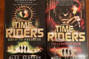 2 Time Riders books by Alex Scarrow Day of The Predator &amp; The Doomsday Code.