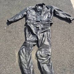 Furygan Kevlar-Lined Leather Motorcycle Suit. Size 52 Jacket.. 46 Trousers