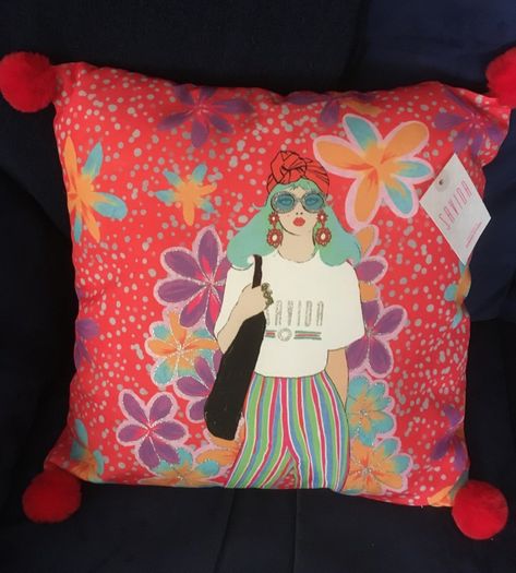 Cushions Pop Art Pair NEW  Flower Power