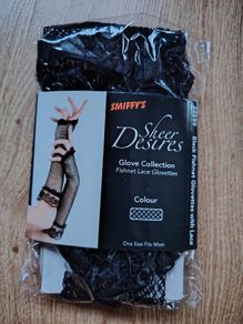 Fingerless Fishnet Gloves