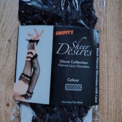 Fingerless Fishnet Gloves
