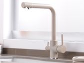 3 Way Kitchen Tap With Pure Water Flow Beige