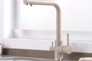 3 Way Kitchen Tap With Pure Water Flow Beige