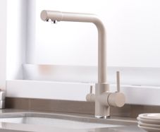 3 Way Kitchen Tap With Pure Water Flow Beige
