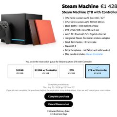 Steam Machine 2TB with Controller at RRP, Sealed (extra faceplates not included)