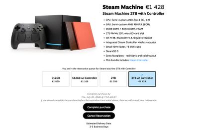 Steam Machine 2TB with Controller at RRP, Sealed (extra faceplates not included)