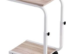 NEW SALE | Side Table Height Adjustable End Table Side Table 4 Wheels Sofa Bedroom Living Room Office, Small Coffee Table, Side Tables Small Spaces