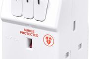 Three Socket Surge Protected Adaptor with Individual Switches