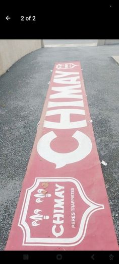 Chimay poster cloth banner sign ,,lovely advertising Belgium beer sign banner ,cloth,,nice in any home bar or man cave pub restaurant garage etc,,,see pictures for condition, sold as is ,buyer collects or pays postage thank you, over 30ft long