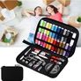 NEW SALE | Sewing Kit with Case, 130 pcs Sewing Supplies for Home Travel and Emergency, Kids Machine, Contains 24 Spools of Thread of 100m, Mending and Sewing Needles, Scissors, Thimble, Tape Measure Image 4