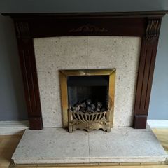 FIREPLACE (solid wood and marble)
