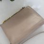 VINTAGE Stuart Weitzman beige leather with gold bar crossbody flap bag Image 7