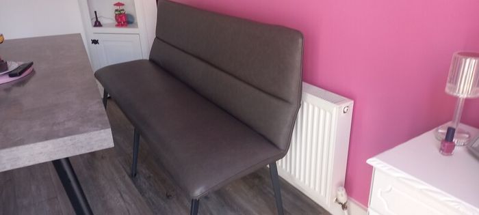 kitchen table and chairs and bench