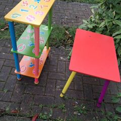 Table and toy storage shelf
