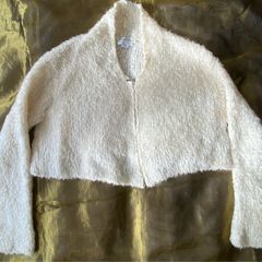 Transit Par-Such Mohair Cropped Zippy Cardi Size 3