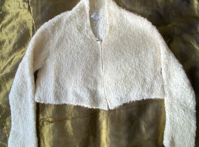 Transit Par-Such Mohair Cropped Zippy Cardi Size 3