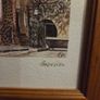 Barcelona Parque Guell Lithograph framed Image 3
