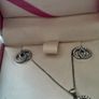 ladies silver chain and pendant and earrings Image 4