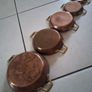 Graduated Set 5 Copper French Gratin Roasting Pans Image 5