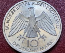 1972 F Silver Germany 10 Deutsche Mark Olympic Games in Munich