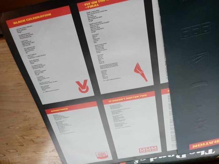1986 Depeche Mode - "Black Celebration" 12in Vinyl