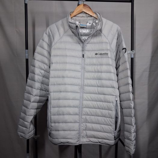 Columbia Titanium Alpha Trail 800 Down Jacket  Light Grey  Large