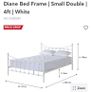 Bed Frame | Double | 4ft6 | White Image 4