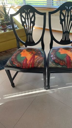 Art Nouveau 2 chairs