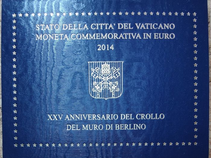 Vatican 2 Euro Brilliant Uncirculated Coin 2014 - Berlin Wall