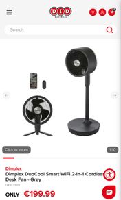 Dimplex DuoCool Smart WiFi 2- In-1 Cordless