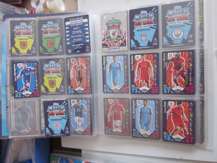 Topps Match Attax Premier League 2016/17  Season Incomplete Collector Binder