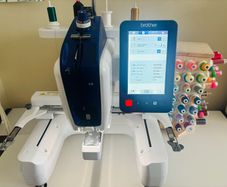 Brother VR embroidery machine with cap frame etc