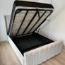 New Ottoman Storage Upholstered Bed Frame Double & King Size Image 5