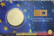 Belgium 2.5 Euro Base Metals Brilliant Uncirculated Coin 2022 - 20 Years of euro con - Belgian Coin-card Catalogue