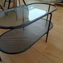 Black Coffee table with glass Image 2