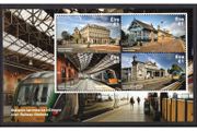 2017 Ireland Irish Railway Stations (Heuston, Clarke, Kent &amp; Bagnelstown) Commemorative Stamp Miniature Sheet Mint Never Hinged (MNH)