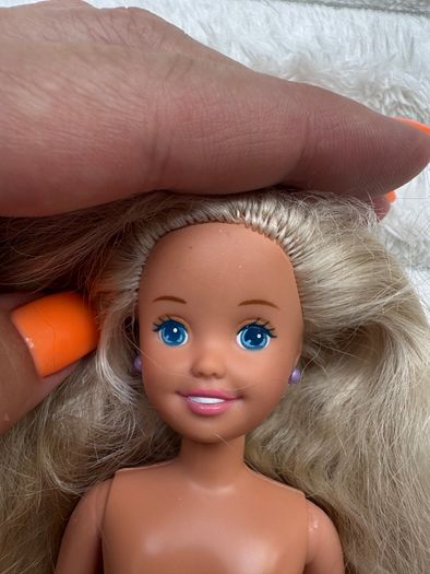 Mattel 1991 Barbie's Barbie Little Sister Stacie Doll Mattel approx. 19 cm. Used Please see photos