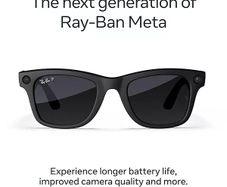 Ray-Ban Meta Wayfarer (Gen 2) - Matte Black, Polarised Gradient Graphite lenses