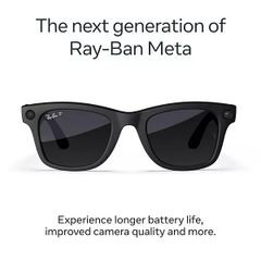 Ray-Ban Meta Wayfarer (Gen 2) - Matte Black, Polarised Gradient Graphite lenses