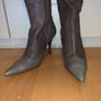 Pied A Terre Women's Grey Leather Boots Image 4