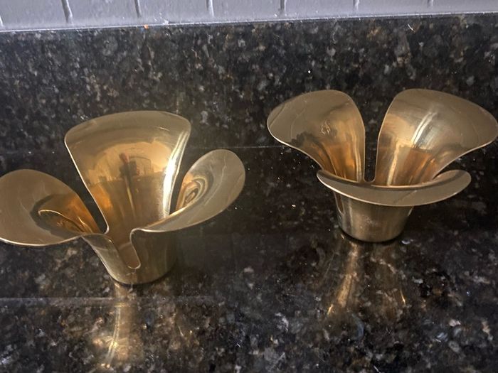 Brass Candle Holder Set
